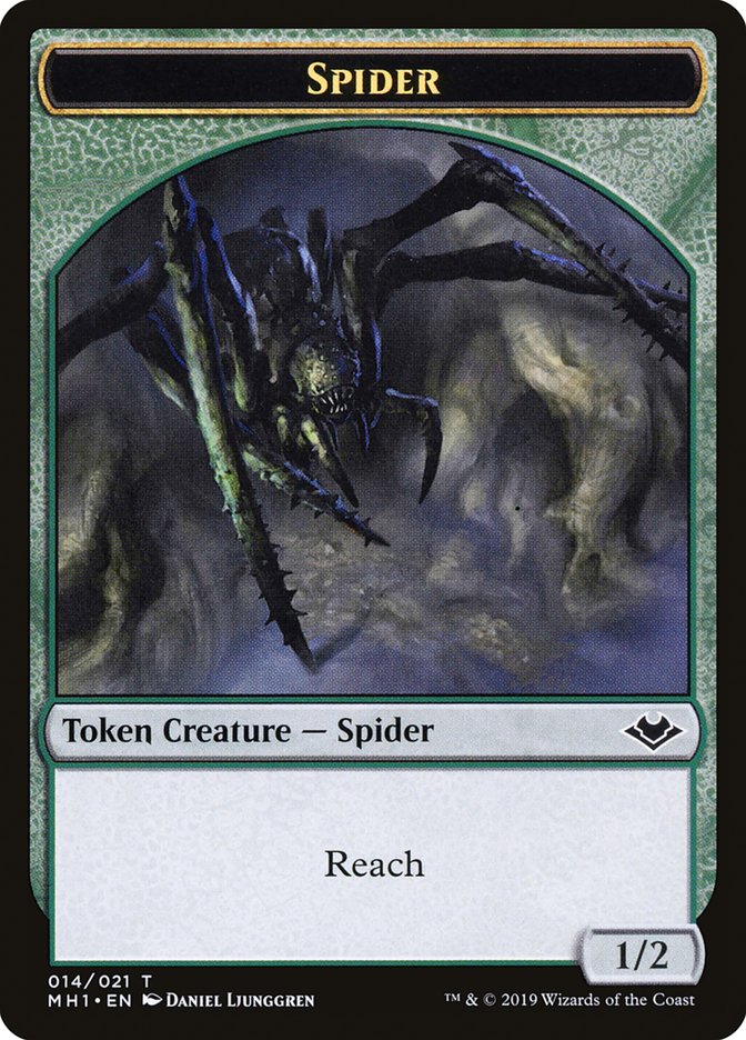 Spider Token [Modern Horizons Tokens] | Dumpster Cat Games