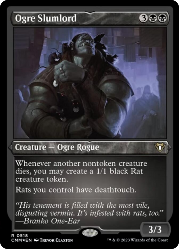 Ogre Slumlord (Foil Etched) [Commander Masters] | Dumpster Cat Games