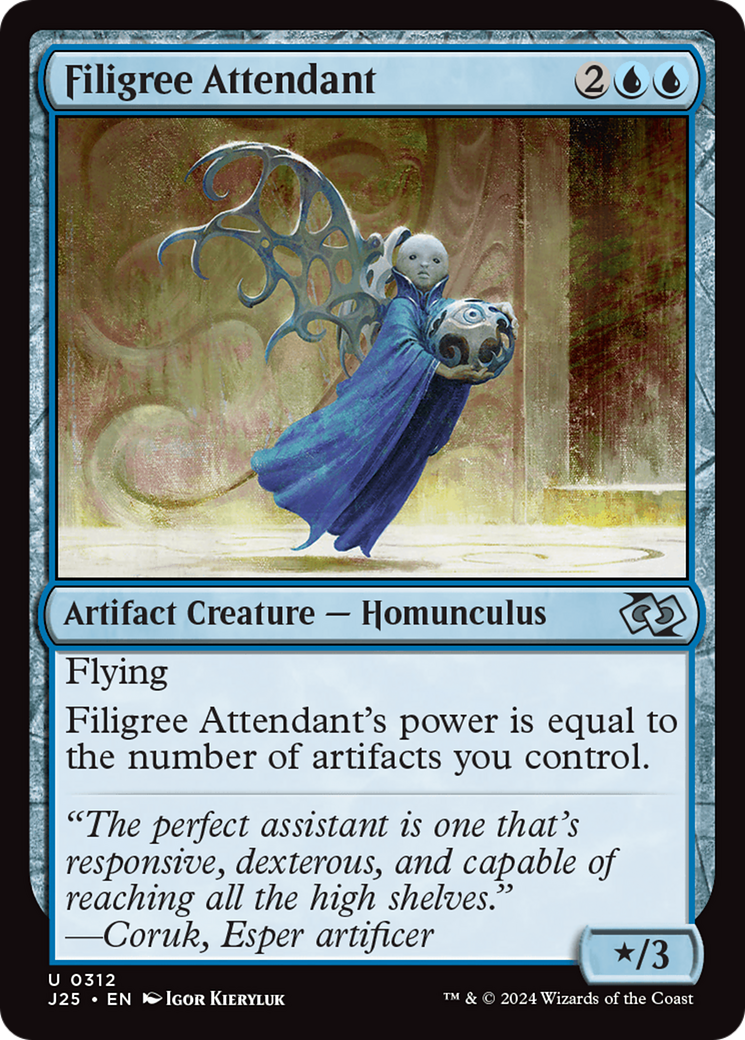 Filigree Attendant [Foundations Jumpstart] | Dumpster Cat Games