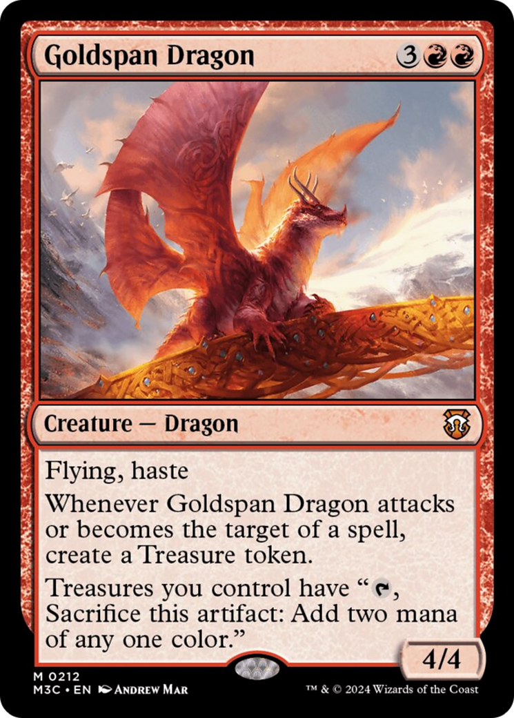 Goldspan Dragon [Modern Horizons 3 Commander] | Dumpster Cat Games