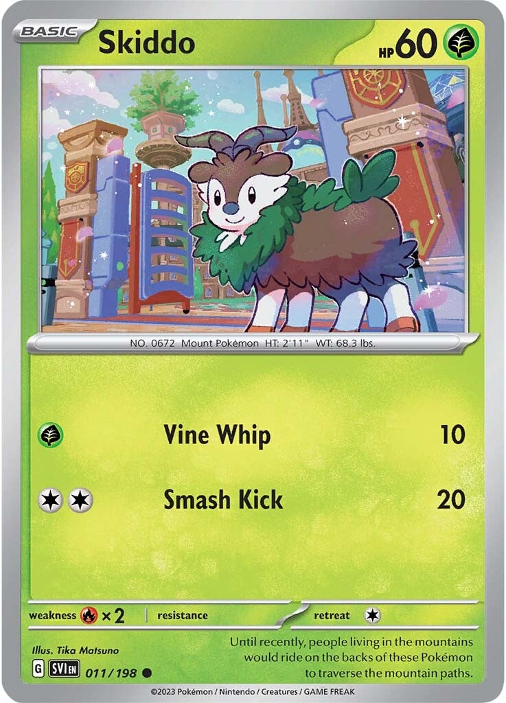 Skiddo (011/198) [Scarlet & Violet: Base Set] | Dumpster Cat Games