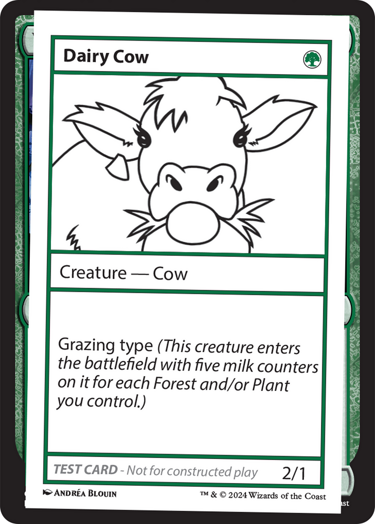 Dairy Cow [Mystery Booster 2 Playtest Cards] | Dumpster Cat Games