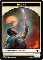 Soldier (004) // Wrenn and Six Emblem (021) Double-Sided Token [Modern Horizons Tokens] | Dumpster Cat Games