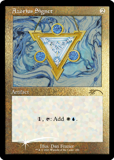 Azorius Signet (Retro) (Foil Etched) [Secret Lair Drop Series] | Dumpster Cat Games