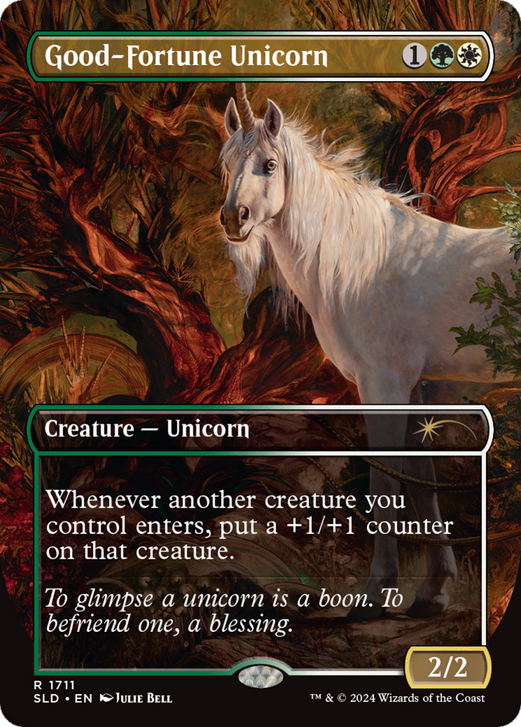 Good-Fortune Unicorn (Rainbow Foil) [Secret Lair Drop Series] | Dumpster Cat Games