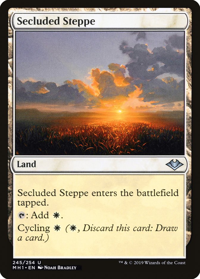 Secluded Steppe [Modern Horizons] | Dumpster Cat Games