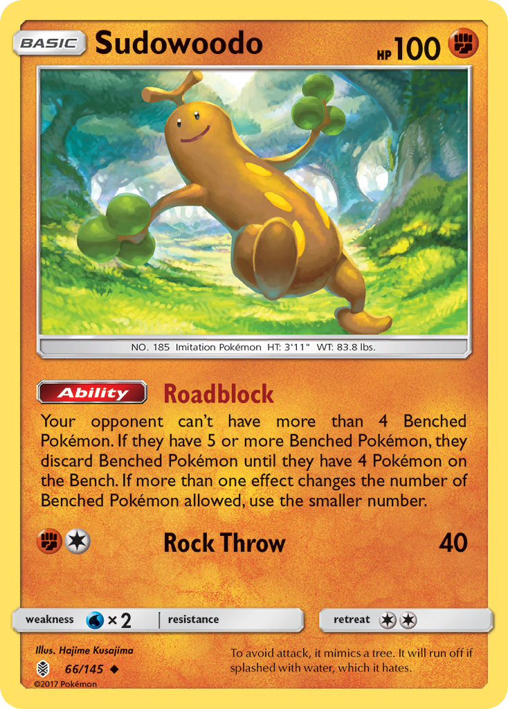 Sudowoodo (66/145) [Sun & Moon: Guardians Rising] | Dumpster Cat Games