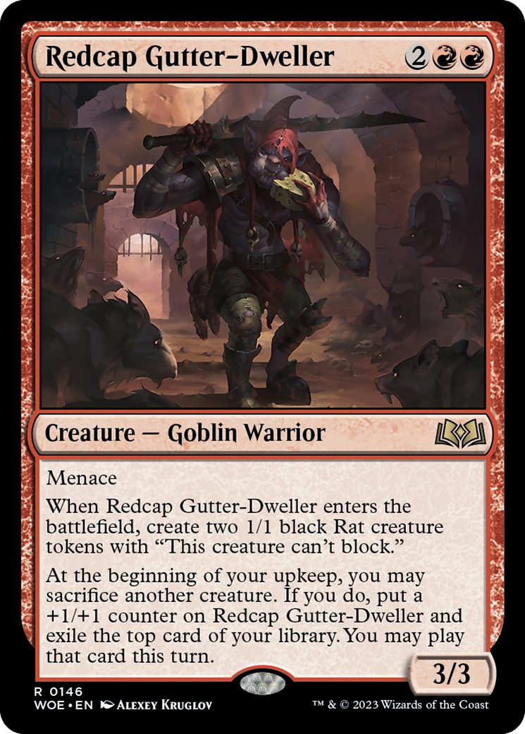 Redcap Gutter-Dweller [Wilds of Eldraine] | Dumpster Cat Games