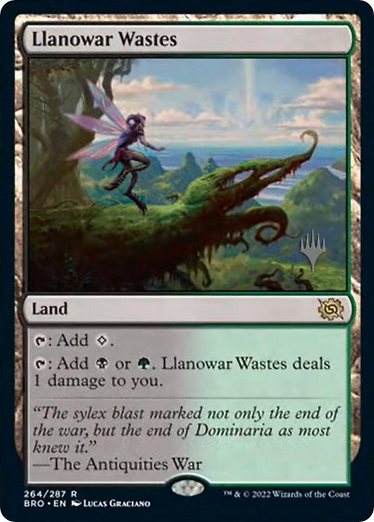 Llanowar Wastes (Promo Pack) [The Brothers' War Promos] | Dumpster Cat Games