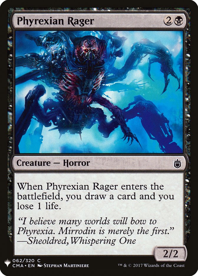 Phyrexian Rager [Mystery Booster] | Dumpster Cat Games