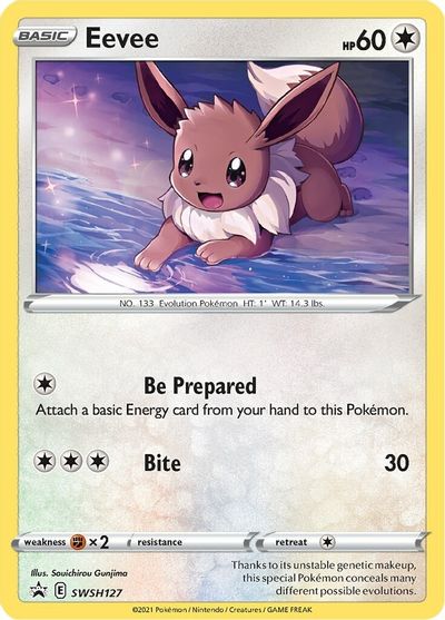 Eevee (SWSH127) [Sword & Shield: Black Star Promos] | Dumpster Cat Games