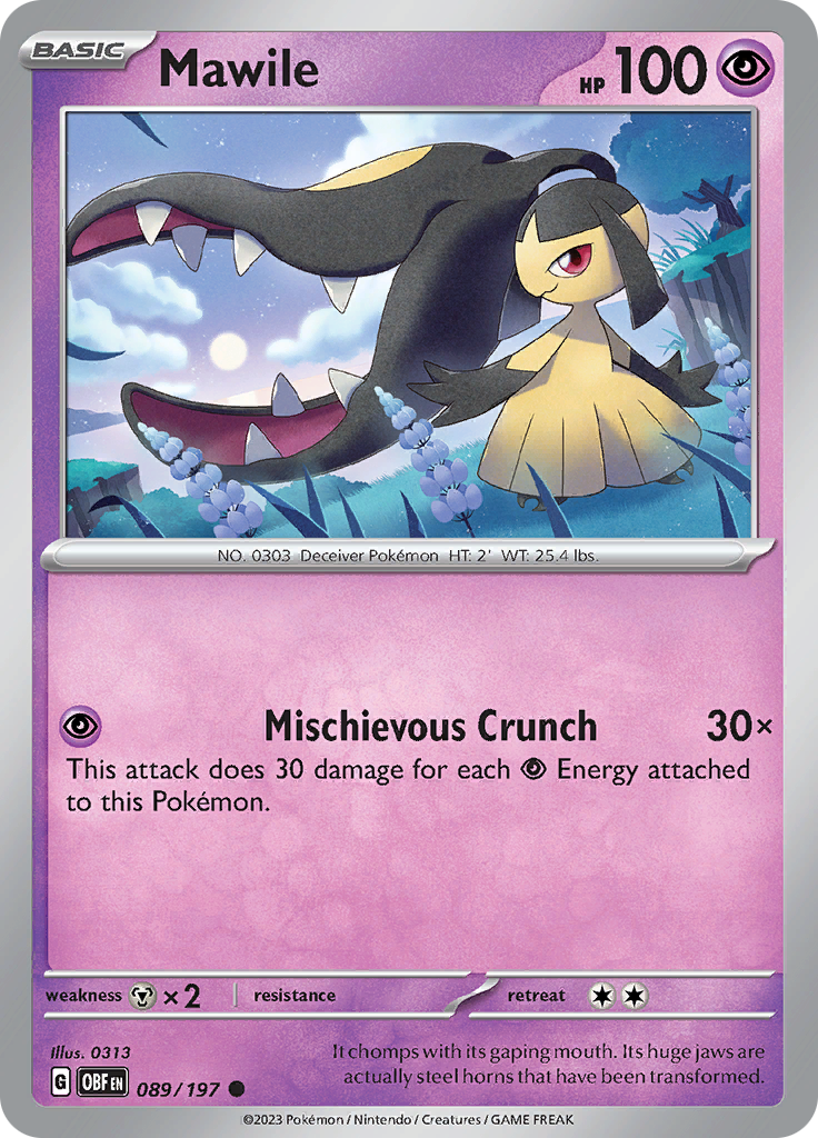 Mawile (089/197) [Scarlet & Violet: Obsidian Flames] | Dumpster Cat Games