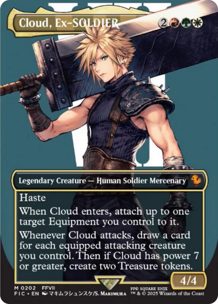 Cloud, Ex-SOLDIER (Borderless) [FINAL FANTASY Commander] | Dumpster Cat Games