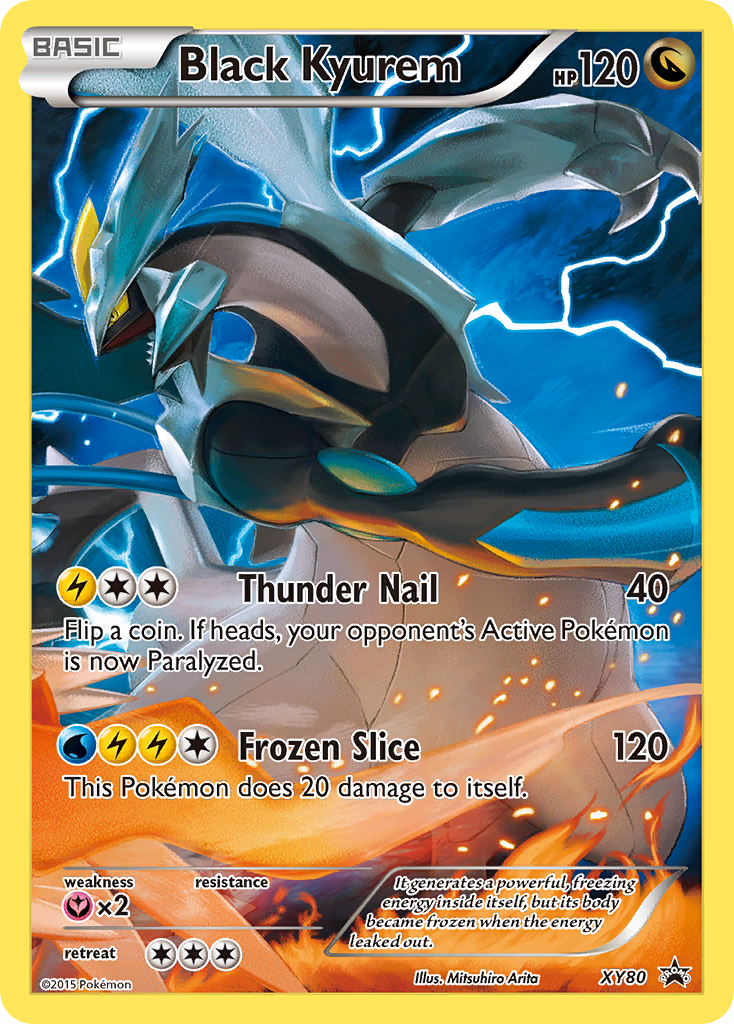 Black Kyurem (XY80) (Full Art Promo) [XY: Black Star Promos] | Dumpster Cat Games