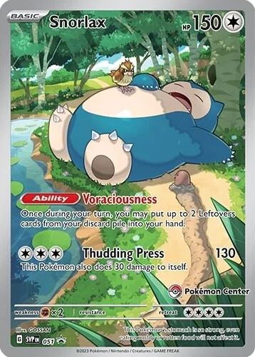 Snorlax (051) (Pokemon Center) [Scarlet & Violet: Black Star Promos] | Dumpster Cat Games