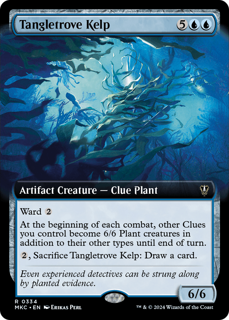 Tangletrove Kelp (Extended Art) [Murders at Karlov Manor Commander] | Dumpster Cat Games