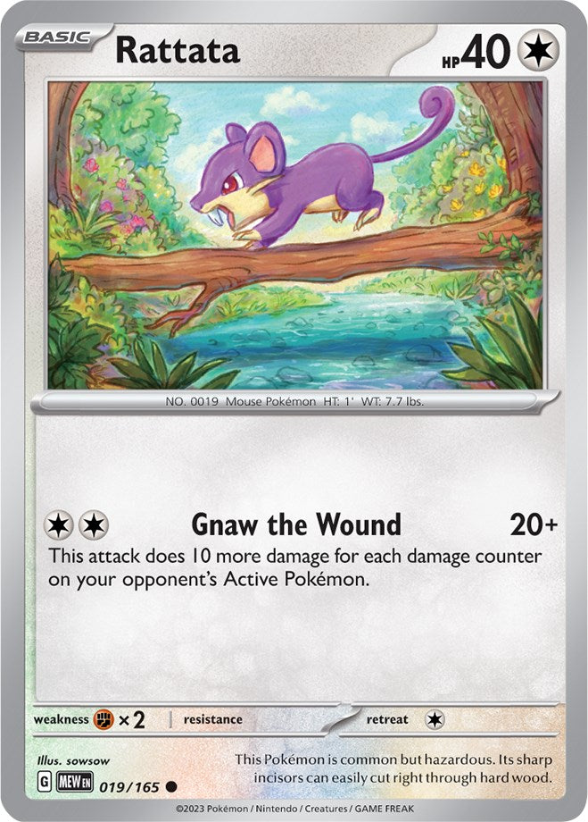 Rattata (019/165) [Scarlet & Violet: 151] | Dumpster Cat Games