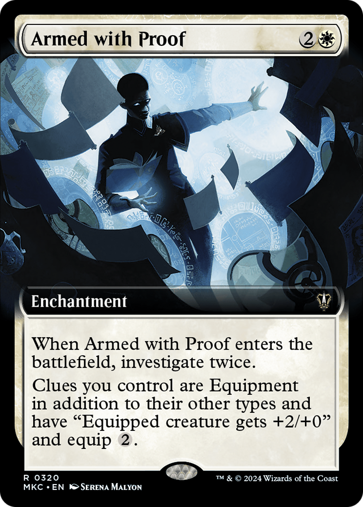 Armed with Proof (Extended Art) [Murders at Karlov Manor Commander] | Dumpster Cat Games