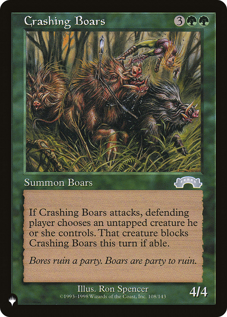 Crashing Boars [The List] | Dumpster Cat Games