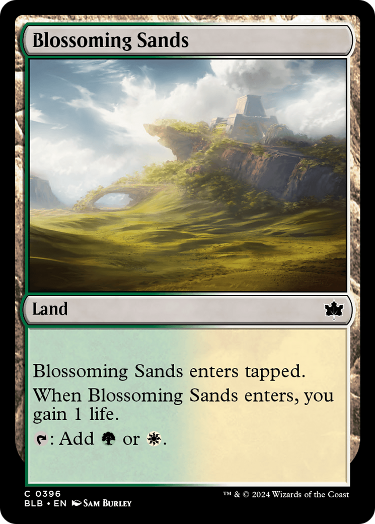 Blossoming Sands [Bloomburrow] | Dumpster Cat Games