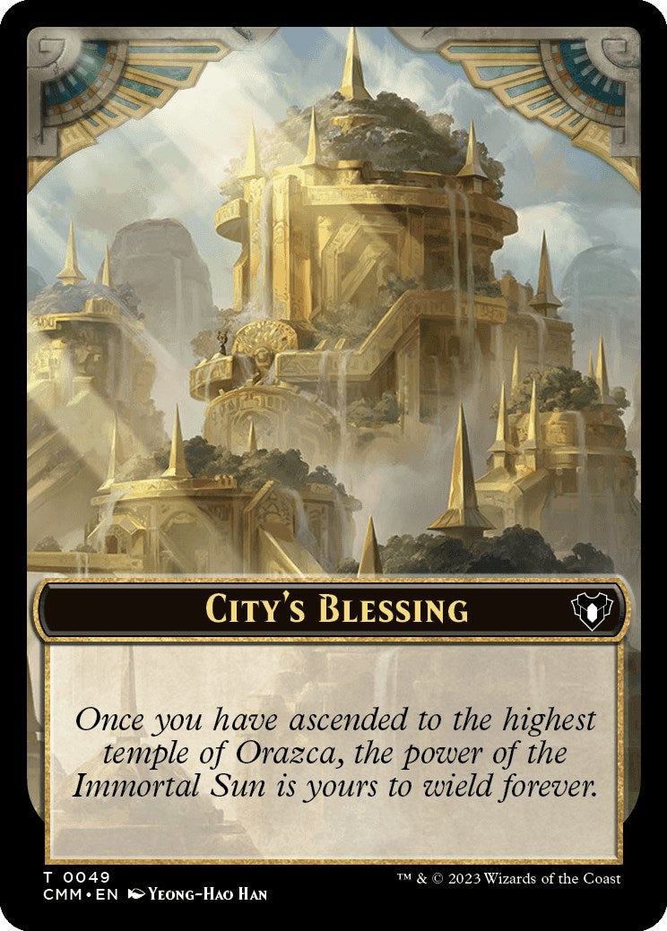 City's Blessing // Rat Double-Sided Token [Commander Masters Tokens] | Dumpster Cat Games