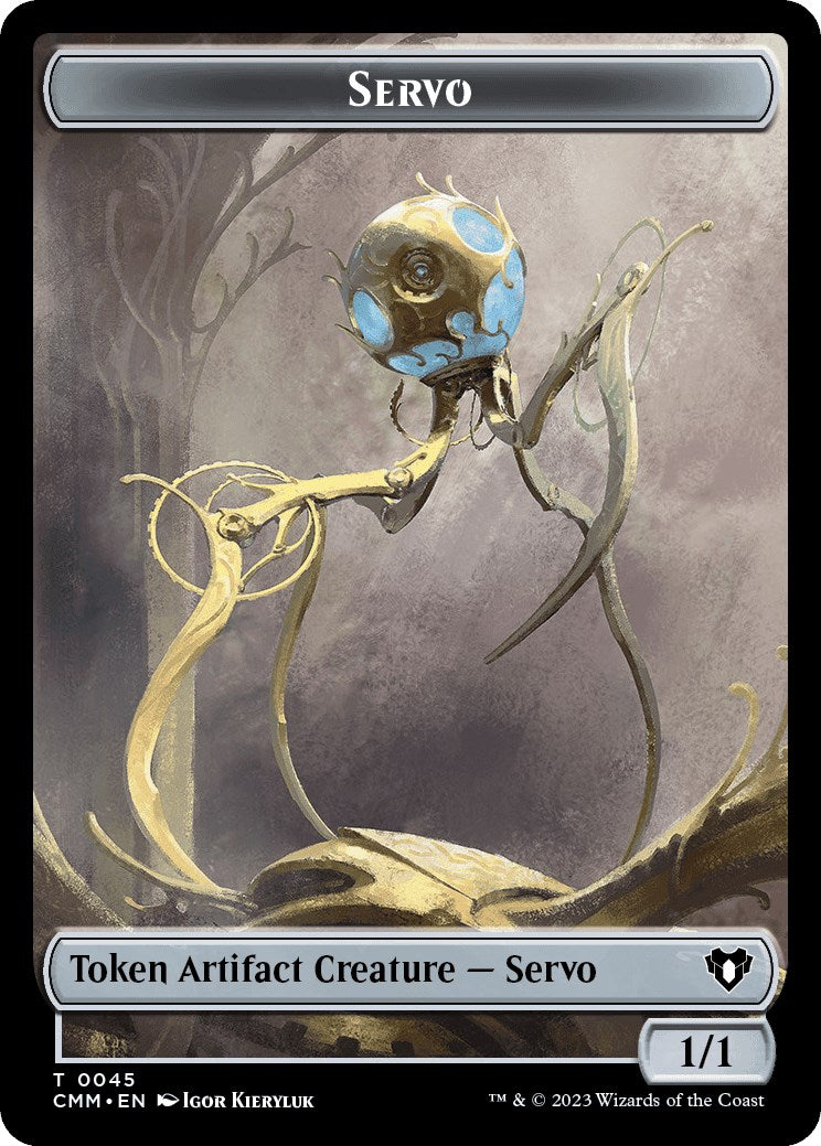 Servo // Thrull Double-Sided Token [Commander Masters Tokens] | Dumpster Cat Games