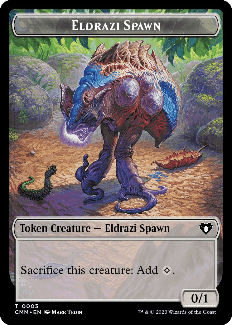 Eldrazi Spawn // Insect Double-Sided Token [Commander Masters Tokens] | Dumpster Cat Games