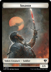 Soldier // Dragon (0020) Double-Sided Token [Commander Masters Tokens] | Dumpster Cat Games