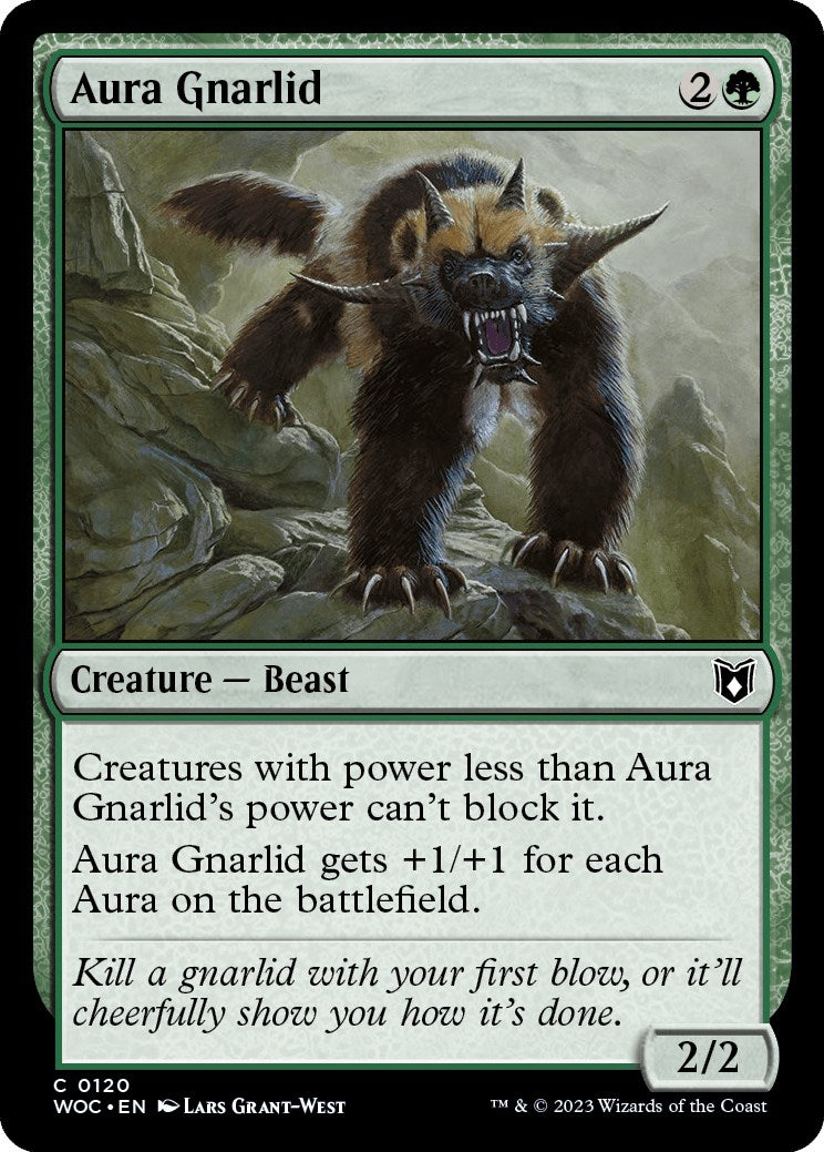 Aura Gnarlid [Wilds of Eldraine Commander] | Dumpster Cat Games