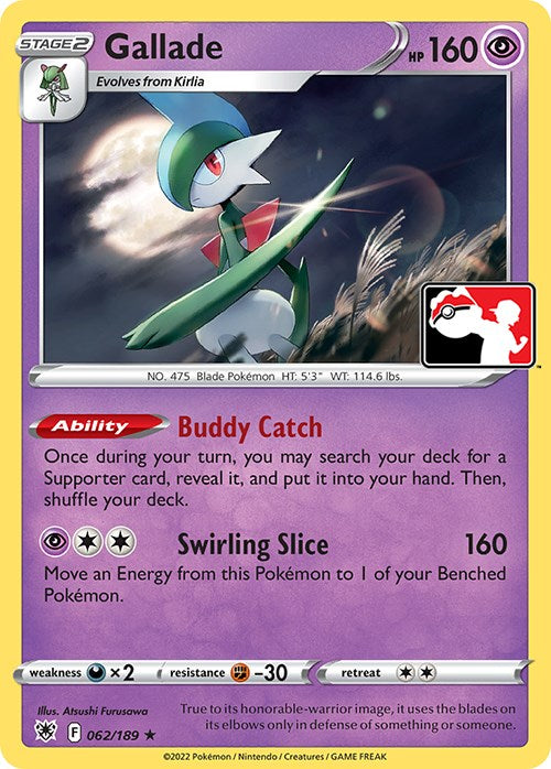 Gallade (062/189) [Prize Pack Series Three] | Dumpster Cat Games