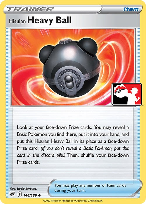 Hisuian Heavy Ball (146/189) [Prize Pack Series Three] | Dumpster Cat Games