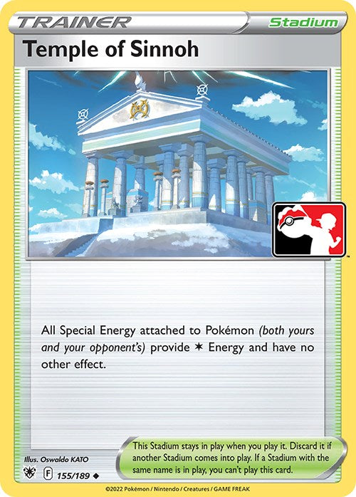 Temple of Sinnoh (155/189) [Prize Pack Series Three] | Dumpster Cat Games