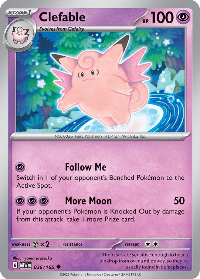 Clefable (036/165) [Scarlet & Violet: 151] | Dumpster Cat Games