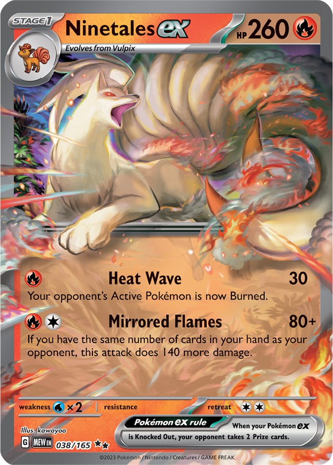 Ninetales ex (038/165) [Scarlet & Violet: 151] | Dumpster Cat Games