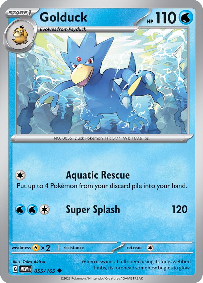 Golduck (055/165) [Scarlet & Violet: 151] | Dumpster Cat Games