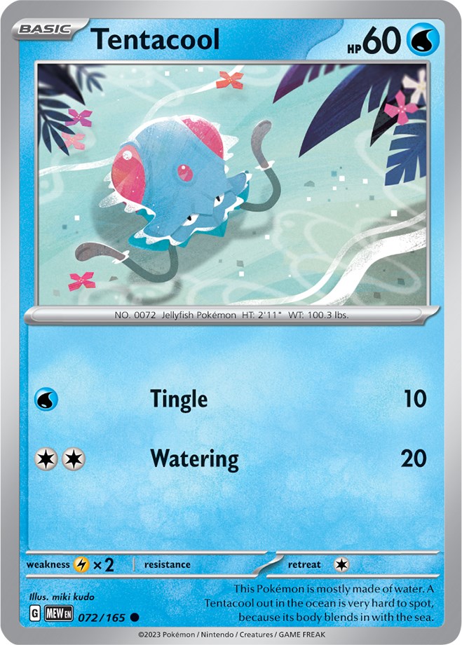 Tentacool (072/165) [Scarlet & Violet: 151] | Dumpster Cat Games