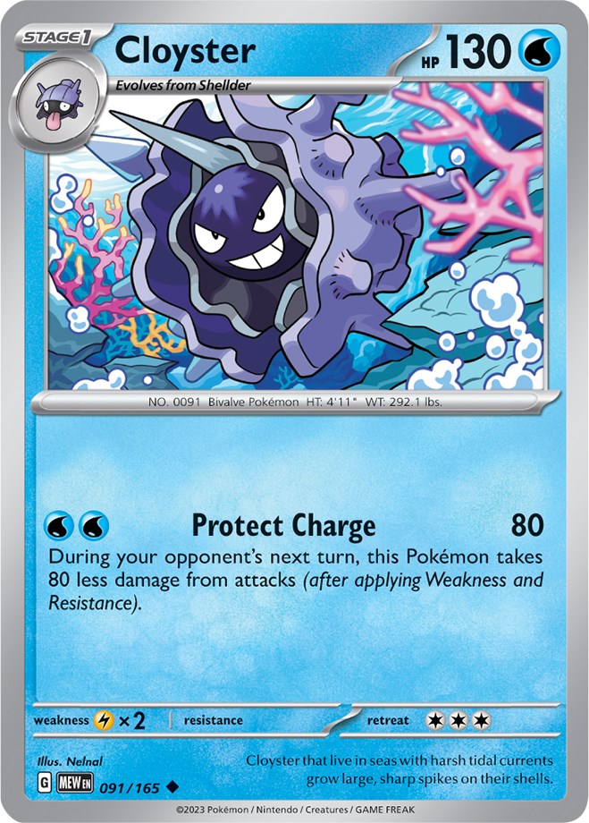 Cloyster (091/165) [Scarlet & Violet: 151] | Dumpster Cat Games