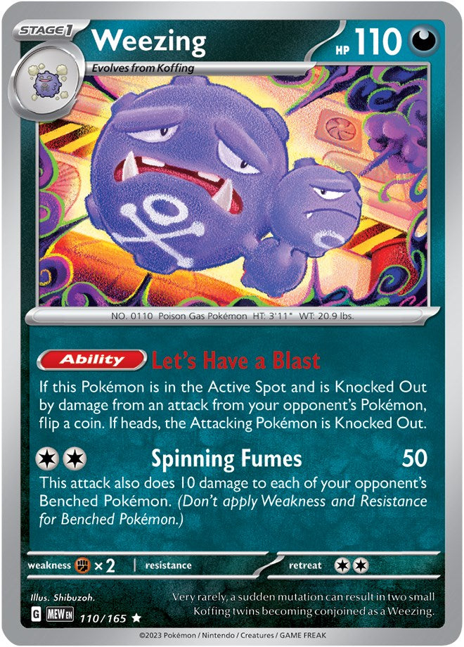 Weezing (110/165) [Scarlet & Violet: 151] | Dumpster Cat Games