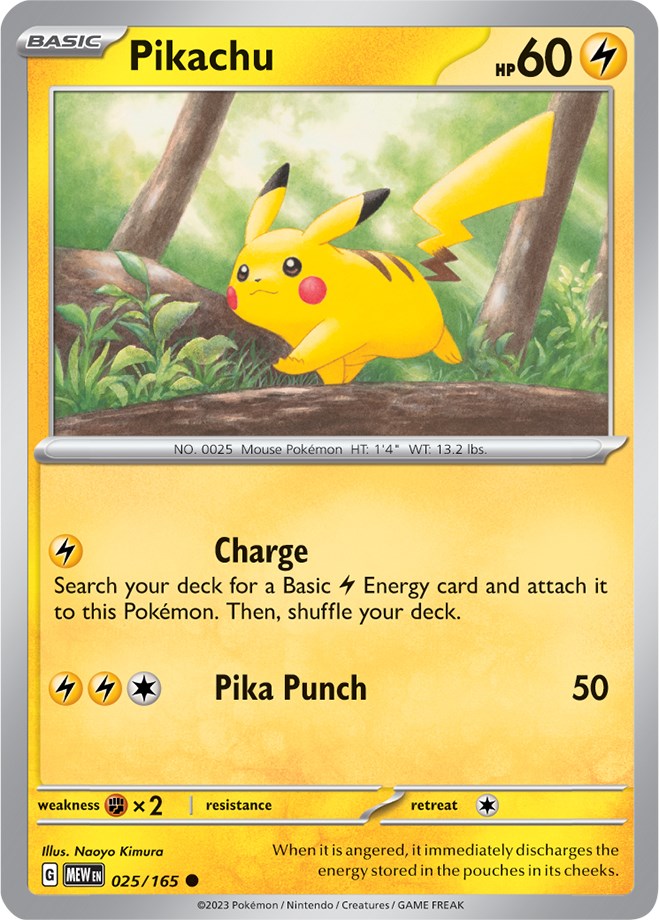 Pikachu (025/165) [Scarlet & Violet: 151] | Dumpster Cat Games