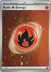 Basic Fire Energy (002) (Cosmos Holo) [Scarlet & Violet: Base Set] | Dumpster Cat Games