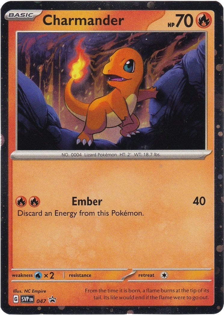 Charmander (047) (Cosmos Holo) [Scarlet & Violet: Black Star Promos] | Dumpster Cat Games