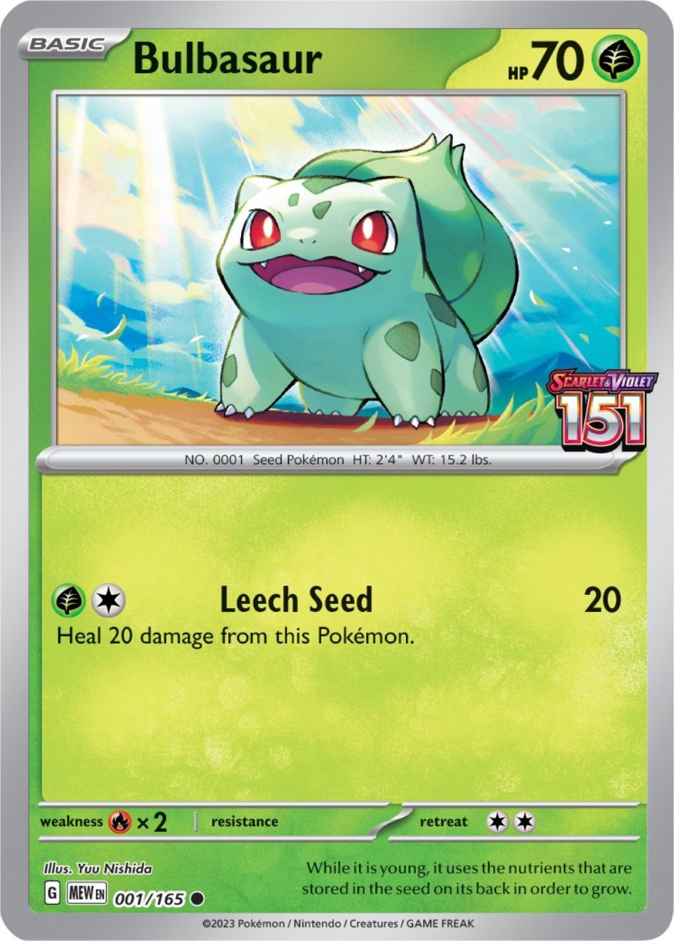 Bulbasaur (001/165) (Best Buy Exclusive) [Scarlet & Violet: 151] | Dumpster Cat Games