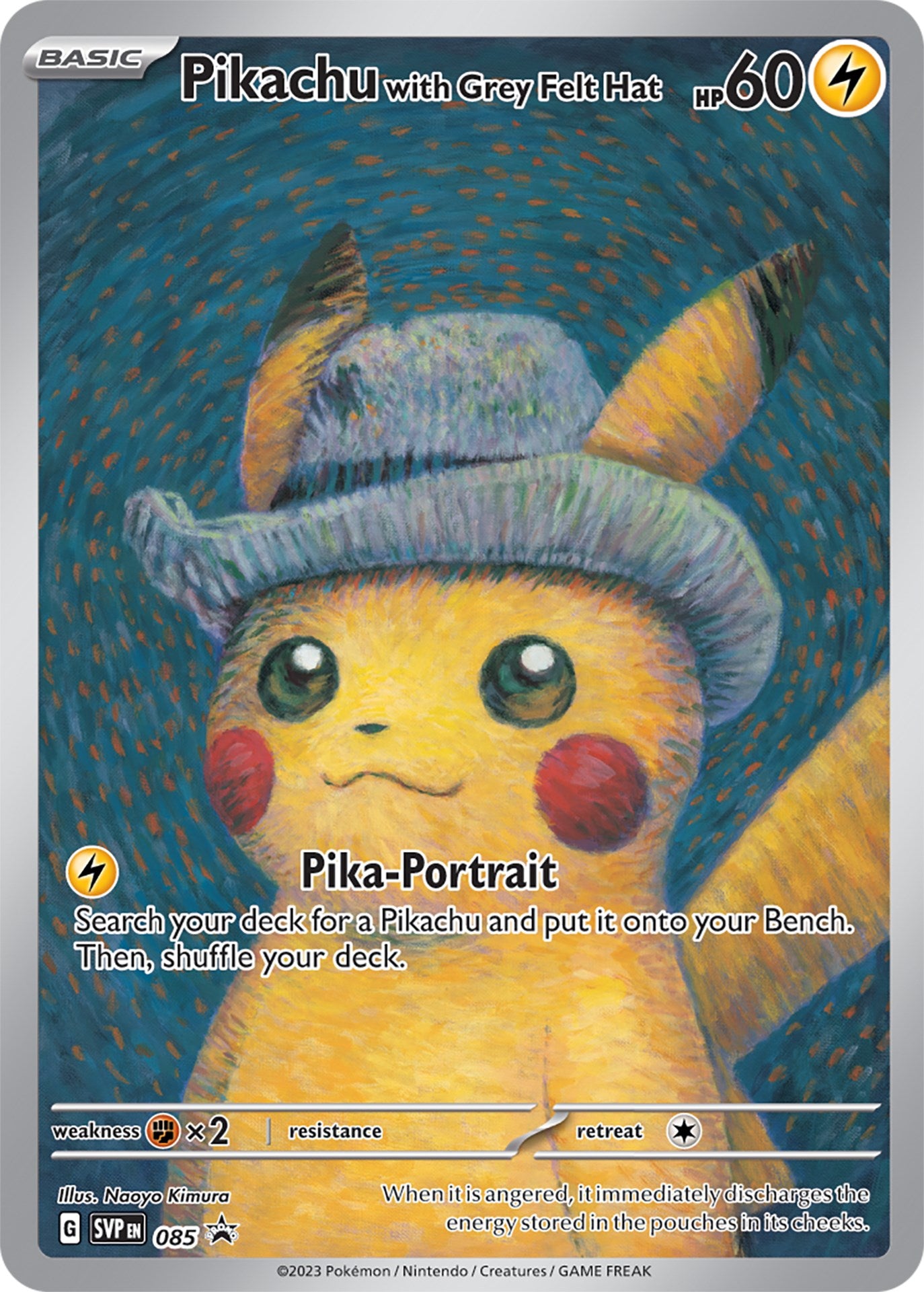 Pikachu with Grey Felt Hat (085) [Scarlet & Violet: Black Star Promos] | Dumpster Cat Games