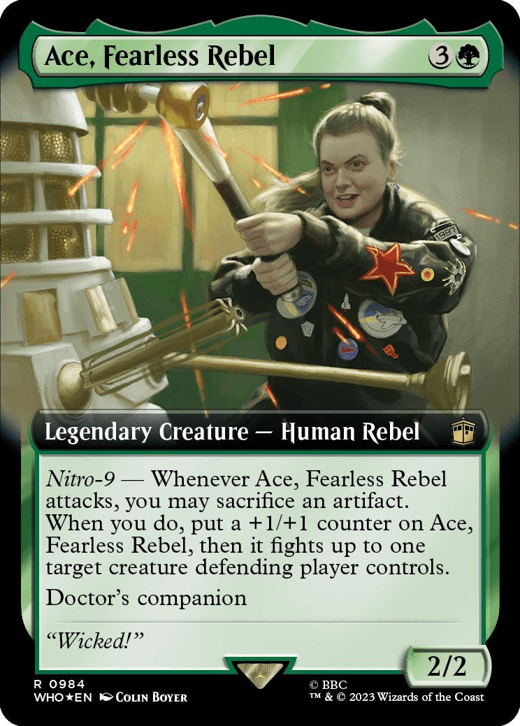 Ace, Fearless Rebel (Extended Art) (Surge Foil) [Doctor Who] | Dumpster Cat Games