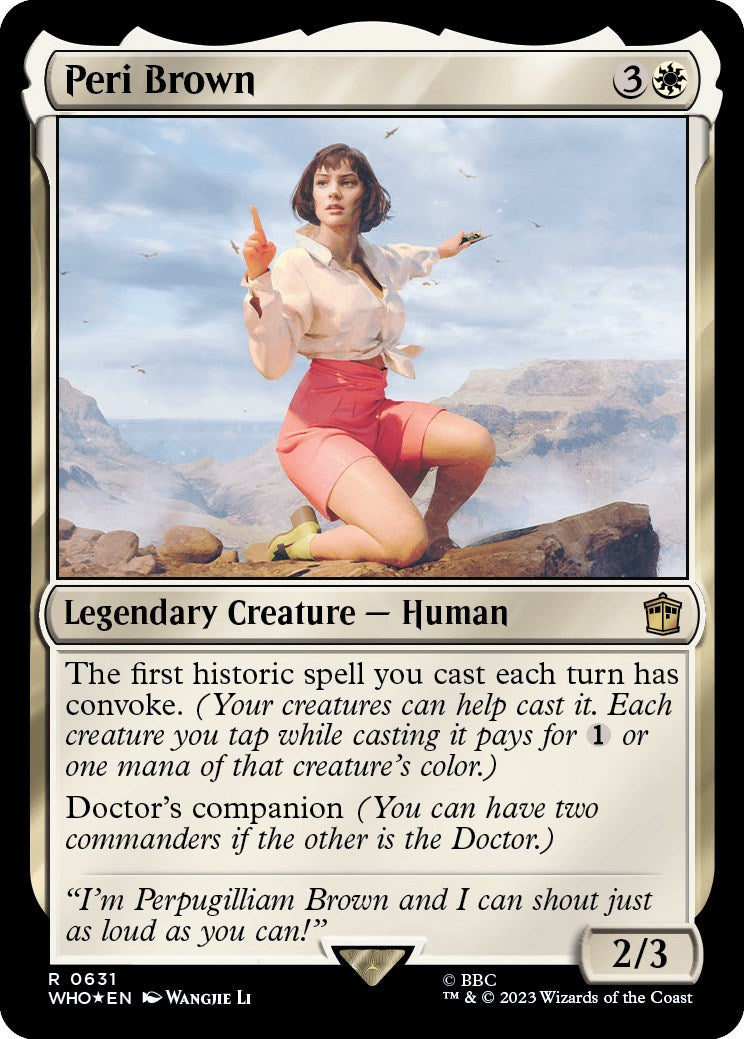 Peri Brown (Surge Foil) [Doctor Who] | Dumpster Cat Games