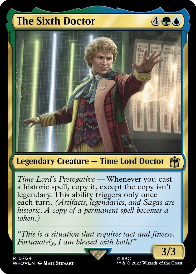 The Sixth Doctor (Surge Foil) [Doctor Who] | Dumpster Cat Games