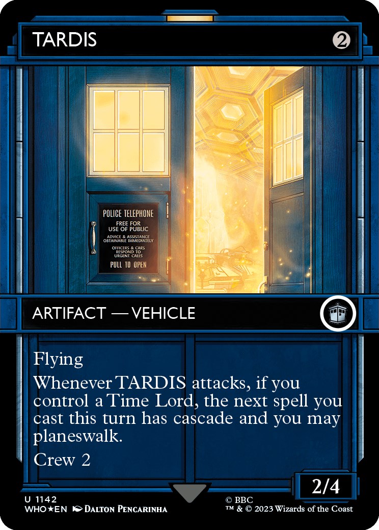 TARDIS (Showcase) (Surge Foil) [Doctor Who] | Dumpster Cat Games