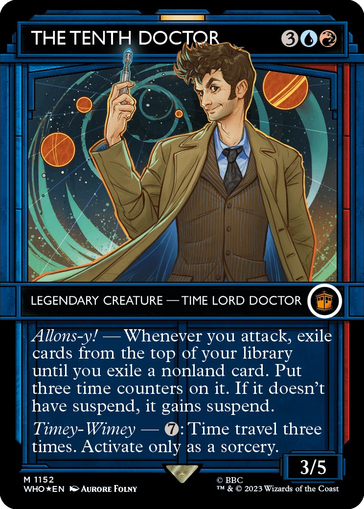 The Tenth Doctor (Showcase) (Surge Foil) [Doctor Who] | Dumpster Cat Games