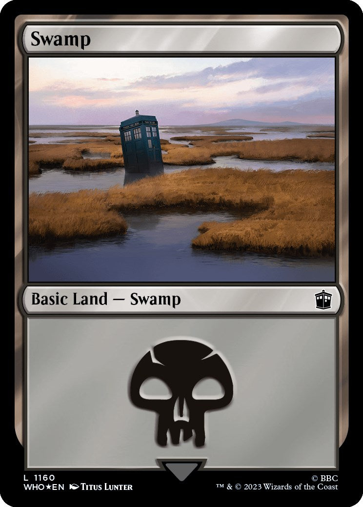 Swamp (1160) (Surge Foil) [Doctor Who] | Dumpster Cat Games