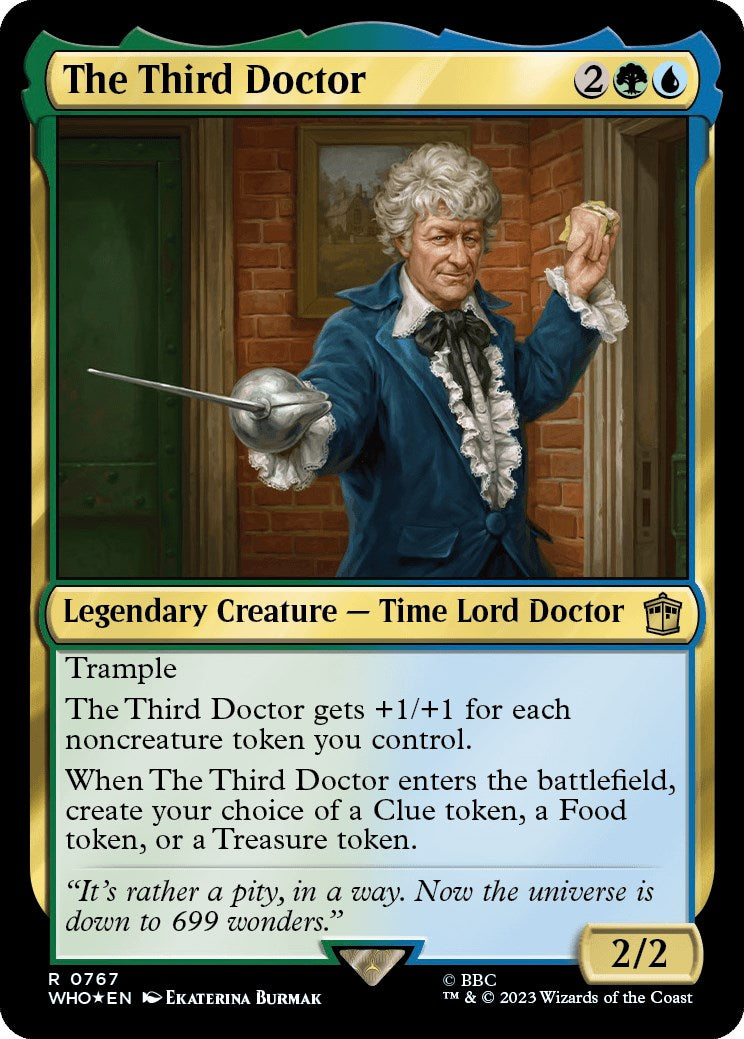 The Third Doctor (Surge Foil) [Doctor Who] | Dumpster Cat Games